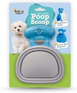 Fuzzy Fusion Dog Poop Scoop with Waste Bag Dispenser