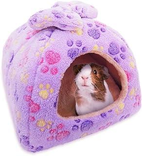 Homey Small Animal Pet Bed, Sleeping House Habitat Nest for Guinea Pig Hamster Hedgehog Rat Chinchilla Hideout Bedding