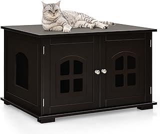 Tangkula Cat Litter Box Enclosure