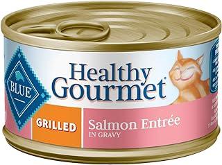 Blue Buffalo Healthy Gourmet Natural Adult Wet Cat Food Grilled Salmon 3-oz cans