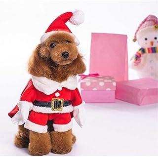 Delifur Dog Christmas Costumes with Hat
