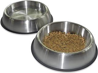 PetFusion Premium Brushed Anti-Tip Dog & Cat Bowls