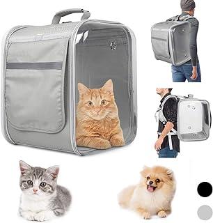 Pet Cat Backpack Carrier Bird Cage Carriers (Gray)