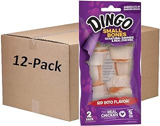 Dingo Natural Rawhide And Real Chicken Chew For Dogs, 24 Ct