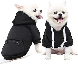 Small Dog Clothes for Boy, Black Teacup Puppy Winter Clothing