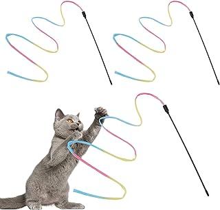Molain Cat Wand Rainbow Toy for Kittens Training