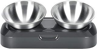 KCHEX Raised Cat Bowls Stainless Steel Material