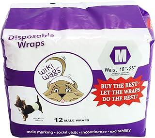 Wiki Wags Leak Proof Dog Diaper for Male Marking and Incontinence, Medium