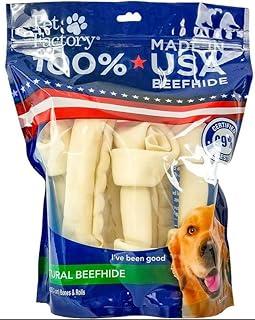 Pet Factory Beefhide 8-9″ Assorted Dog Chew Treats – Natural Flavor