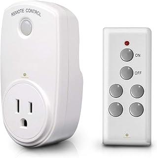 SunGrow Wireless Remote Control Electrical Outlet Switch, Strong RF Signal Covers 100 Feet