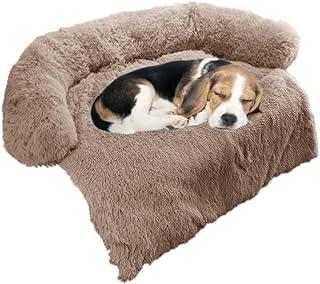 Chongfa Calming Dog Bed Fluffy Plush Pet Mat for Furniture Protector with Removable Washed Cover