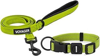 Voyager Reflective Dog Leash Collar Set with Neoprene Handle