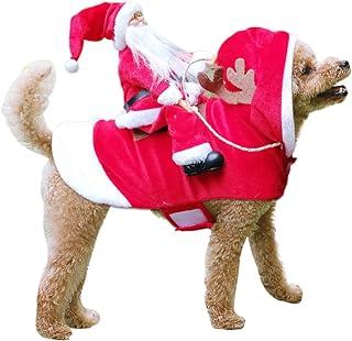 TOPNEW Pet Santa Christmas Costumes