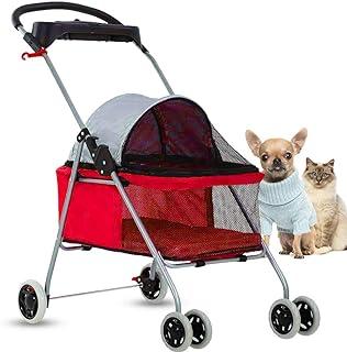Cat Stroller for Small & Medium Dogs Up to 35Lb