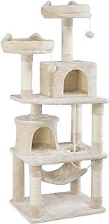 Yaheetech 62.2 inches Cat Tree with Hammock & Scratching Posts