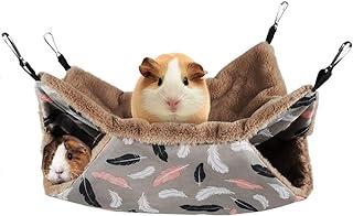 Pet Cage Hammock, 2 Tier Hanging Bed for Small Animals