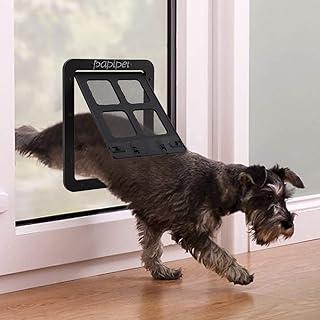 Lockable Sliding Screen Pet Door for Small Cat Dog