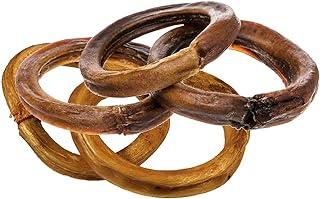 Hotspot pets Bully Stick Ring – Premium All Natural Long Twisted Beef Pizzle Dog Chew Treat