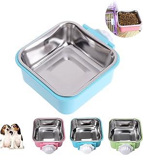 Removable Stainless Steel Hanging Pet Cage Bowls