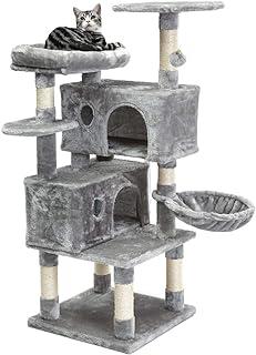 SUPERJARE Cat Tree Condo Furniture with Scratching Posts, Plush Cozy Perch and Dangling Ball