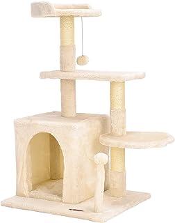 Cat House with Sisal Scratching Post for Kitten Activity Platform Playground Furniture