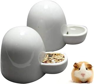 Hamster Water Bottle Feeder Small Animal Automatic water Dispenser Ceramics Drinking Slient Bowl