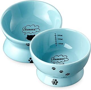 Raised Cat Food and Water Bowl Set