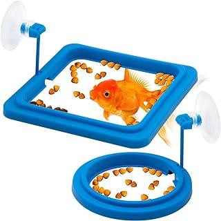 Floating Fish Food Feeder Circle Square and Round with Suction Cup