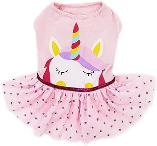 KYEESE Unicorn Pink for Small Dogs Shirt Formal Dress