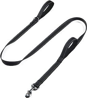 SUNNQ Dog Leashes for Large Breeds with Two Padded Handles 4FT