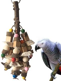 PIVBY Natural Wood Bird Chewing Toys