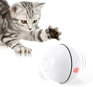 Cat Toys Ball with LED Light, 360 Degree Self Auto Rotating intelligent ball
