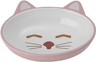 PetRageous 70658 Oval Frisky Kitty Stoneware Cat Bowl