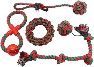 PUPTECK Christmas Dog Rope Toys