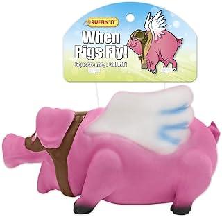 Pig’s Fly Dog Toy with Squeaker