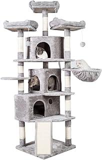 XL Size Cat Tree with 3 Caves, Cozy Perches