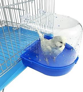 PIVBY Parrot Bath Box Bird Cage Accessory Supplies