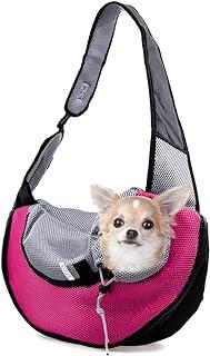 APABEZY Small Dog Sling Carrier Breathable Mesh Hand-Free Bag