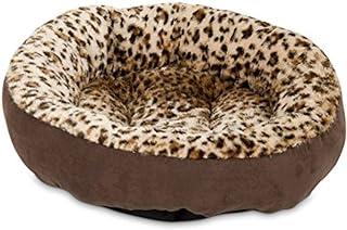 Aspen Pet Round Animal Print Bed for Small Dog and Cats, Multi (26736)
