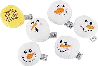 Midlee Snowball Fight Plush Dog Toy