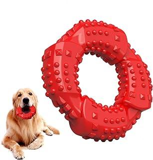 Feeko Dog Chew Toy Large Breed, Ultra-Tough & Hard (Red)