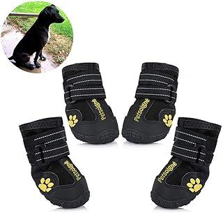 Petsoign Dog Shoes Anti-Skid with Reflective Strap