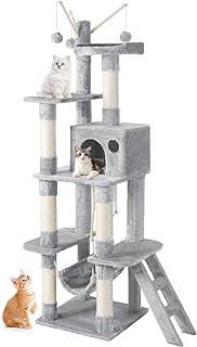 JOYO Cat Tree with Hammock, Scratching Posts and Top Perch