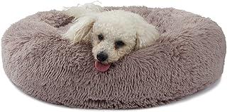 Dog Beds for Medium dogs Washable Orthopedic Cozy bed Donut Round Shape with Ultra-Soft Faux Fur