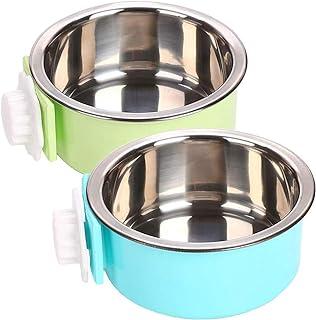 Removable Stainless Steel Food Hanging Bowl for Pet Puppy
