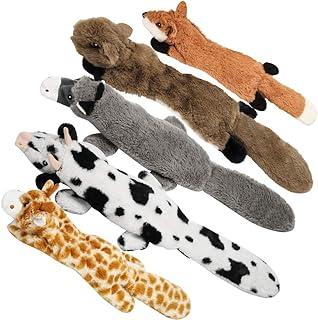 Nocciola Crinkle Dog Squeaky Toys with Double Layer Reinforced Fabric