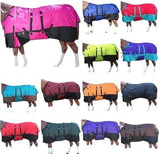 Hilason 600D Winter Waterproof Poly Horse Blanket Belly Wrap Pink