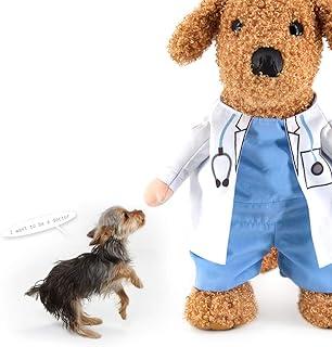 WORDERFUL Dog Cat Doctor Nurse Costume