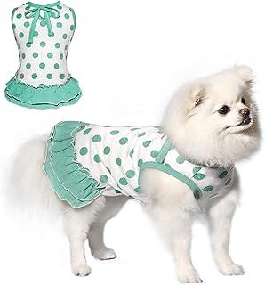 TONY HOBY Dog Dress with Polka Dots