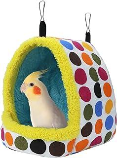 Litewoo Parrot Bed Hammock Winter Warm Bird Plush Nest Toy for Conure Lovebird Parakeet